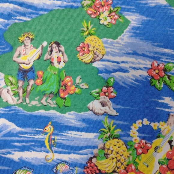 Polo Ralph Lauren Polo Shirt Mens XXL Blue Hawaiian Print Pony Logo Tropical NWT - Picture 7 of 15